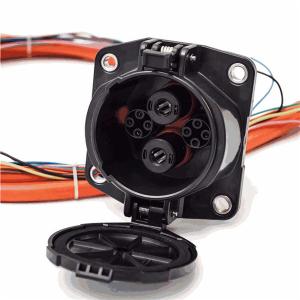 DC1000V 150A 200A CHAdeMO Inlet Socket with EV Cable Electric Car Charger Socket DC1000V 150A 200A CHAdeMO Inlet Socket with EV Cable Electric Car Charger Socket