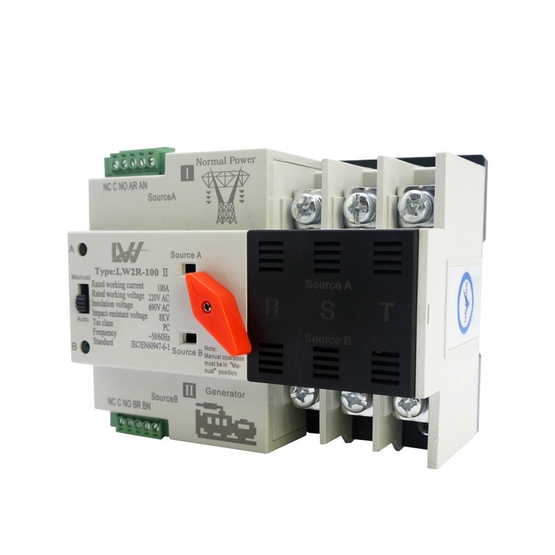 Photovoltaic Solar Dual Power 3 poles Automatic Transfer Switch Din ...